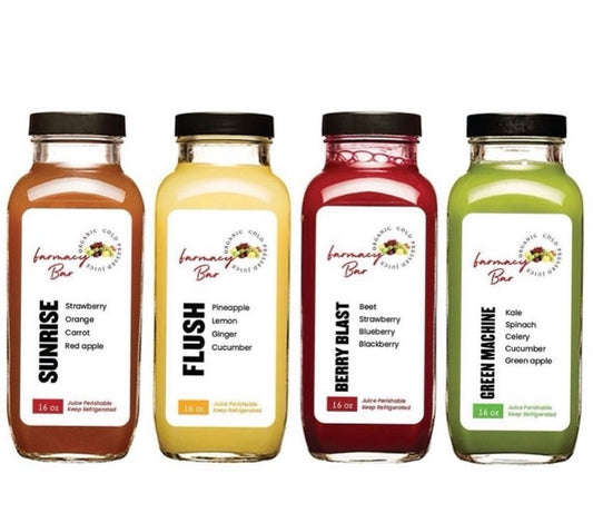 Fresh cold pressed juices